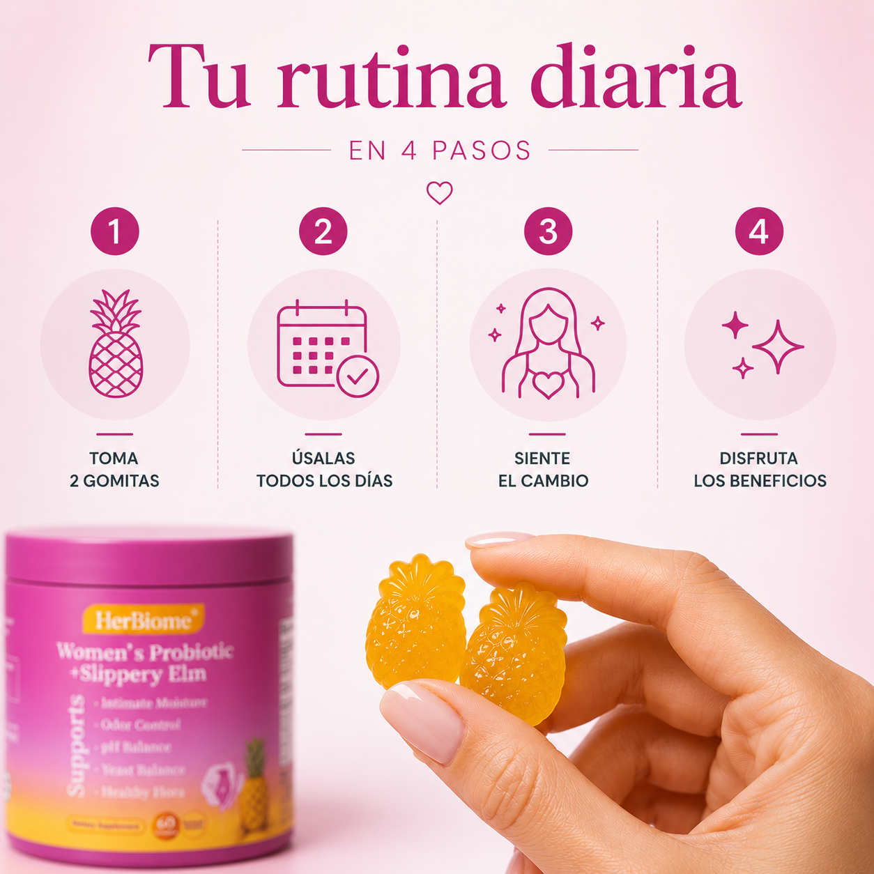 HerBiome™ - Probióticos en gomitas para mujer