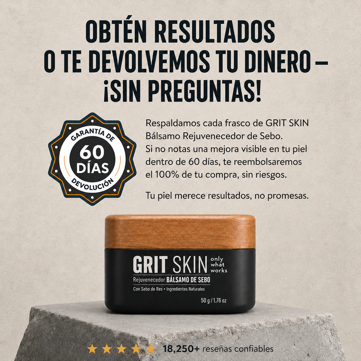 GRIT Skin™ - Balm Anti-Arrugas Para Hombres