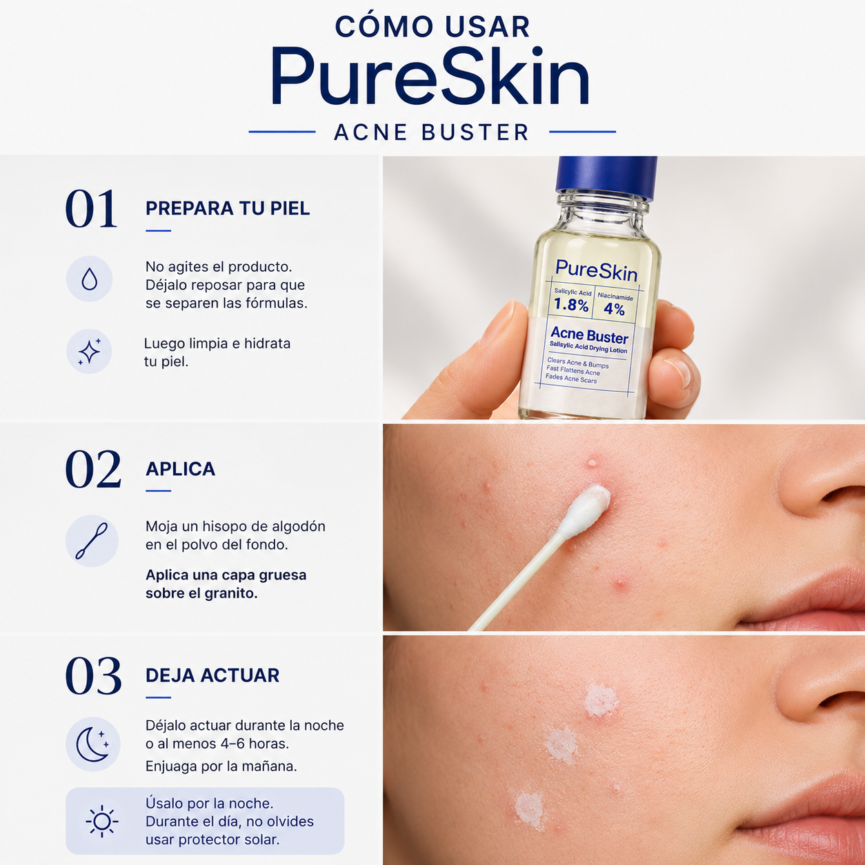 PureSkin™ - Elimina el Acné desde la Primera Aplicación